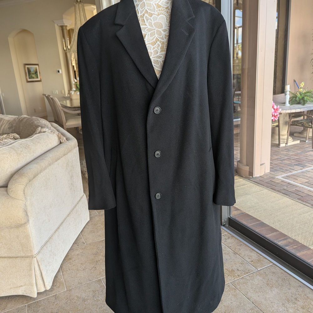 Ralph Lauren Black Top Coat for Men